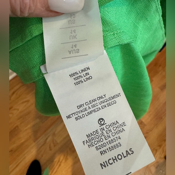 Nicholas the Label Flutter Spring Dress Linen worn once - Picture 7 of 7